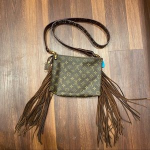 Vintage revamped authentic Louis Vuitton Purse